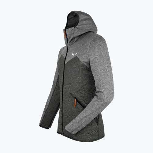 Salewa pánska fleecová mikina Puez Melange PL FZ Hoody šedá 00-0000027386