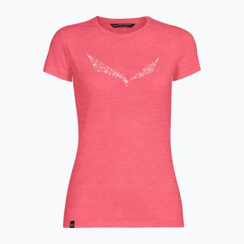 Dámske trekingové tričko Salewa Solid Dry pink 00-0000027019