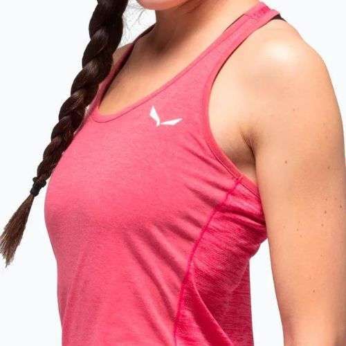 Salewa dámske trekové tričko Agner Hybrid Dry Tank pink 00-0000027705