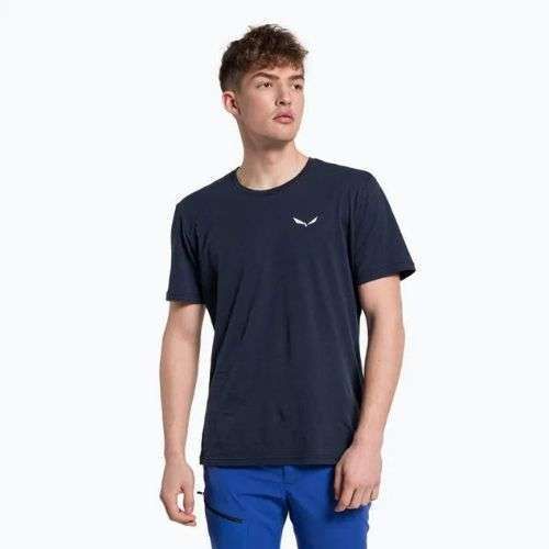 Pánske trekingové tričko Salewa Alpine Hemp Logo navy blue 00-0000028132