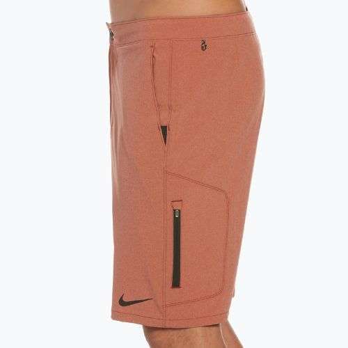 Pánske plavecké šortky Nike Flow 9" Hybrid orange NESSC515
