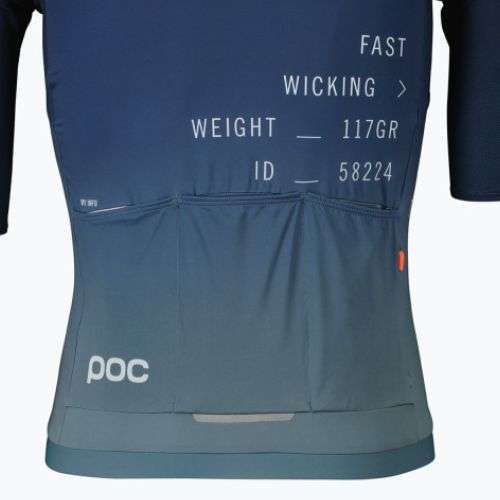Pánsky cyklistický dres POC Pristine Print gradient turmaline navy
