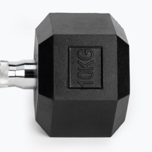 Pogumovaná činka TREXO Hex HXD100 10 kg