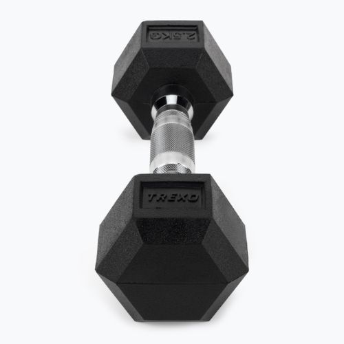 Pogumovaná činka TREXO Hex HXD25 2,5 kg