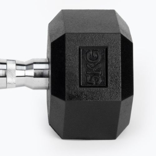 TREXO Hex HXD50 5 kg pogumované činky