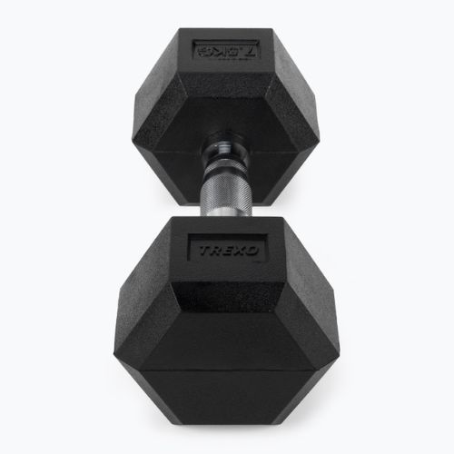 Pogumovaná činka TREXO Hex HXD75 7,5 kg