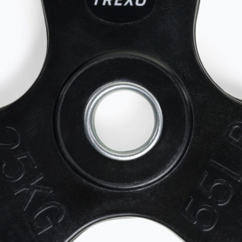 XTREXO čierna pogumovaná liatina závažie RW25 25 kg