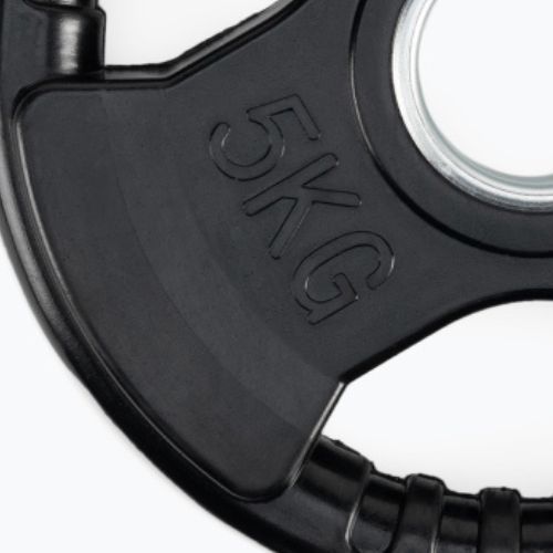 XTREXO čierna pogumovaná liatina hmotnosť RW5 5 kg