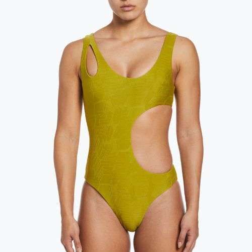 Dámske jednodielne plavky Nike Block Texture gold NESSD288-314