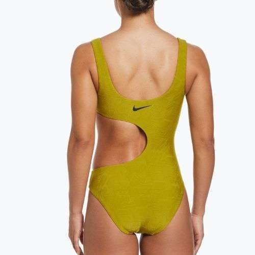 Dámske jednodielne plavky Nike Block Texture gold NESSD288-314