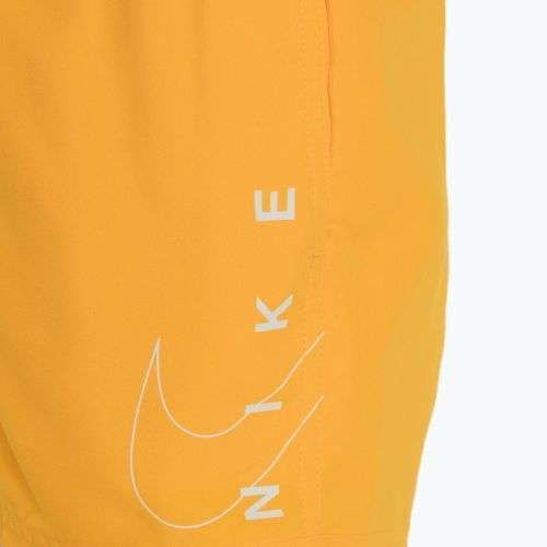 Detské plavecké šortky Nike Split Logo 4" Volley laser orange