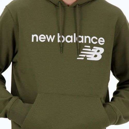 Pánska mikina New Balance Core Fleece Hoodie dark moss
