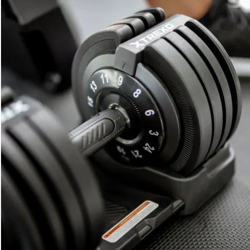 Nastaviteľná činka TREXO TXO-B4W002 24 kg čierna