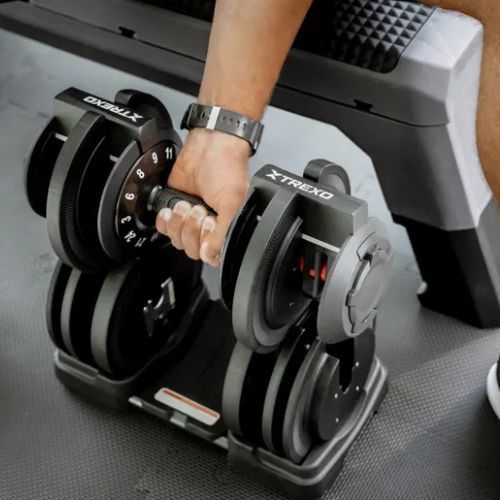 Nastaviteľná činka TREXO TXO-B4W002 24 kg čierna