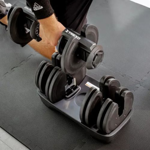 Nastaviteľná činka TREXO TXO-B4W001 40 kg čierna