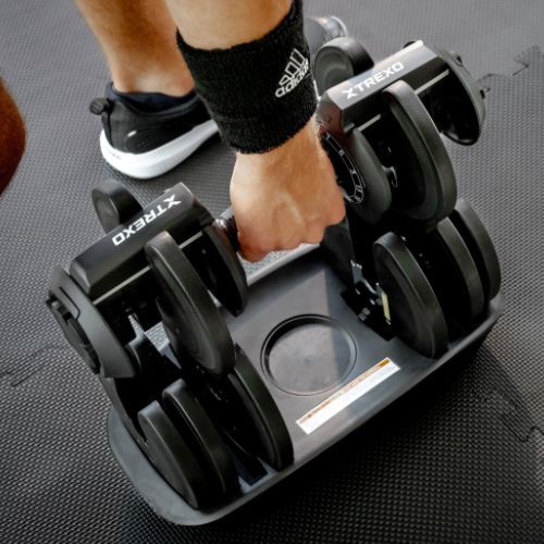 Nastaviteľná činka XTREXO TXO-B4W003 18 kg čierna