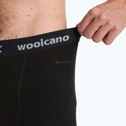Pánska súprava termoprádla WOOLCANO Merino SET0540 čierna