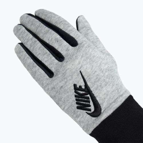 Dámske bežecké rukavice Nike Club Fleece grey heather/black/black