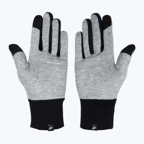 Dámske bežecké rukavice Nike Club Fleece grey heather/black/black