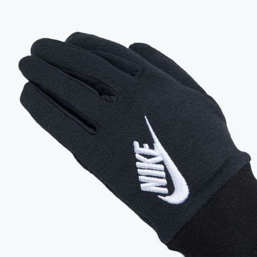 Dámske bežecké rukavice Nike Club Fleece black/white