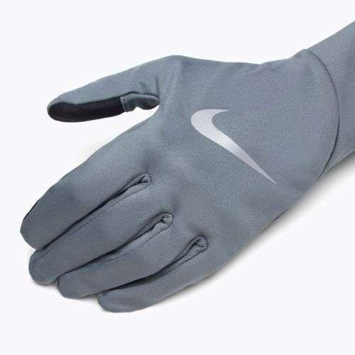 Pánske bežecké rukavice Nike Pacer Lightweight RG smoke grey/smoke grey/silver