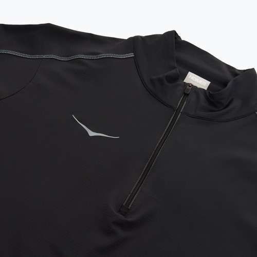 Pánska bežecká mikina HOKA GlideTech Quarter Zip black