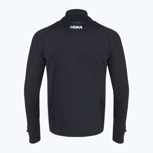 Pánska bežecká mikina HOKA GlideTech Quarter Zip black