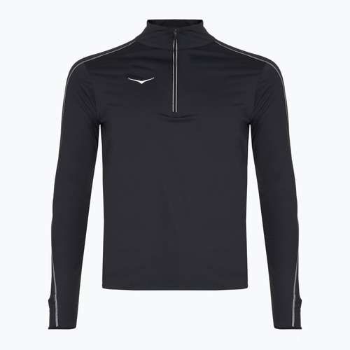 Pánska bežecká mikina HOKA GlideTech Quarter Zip black