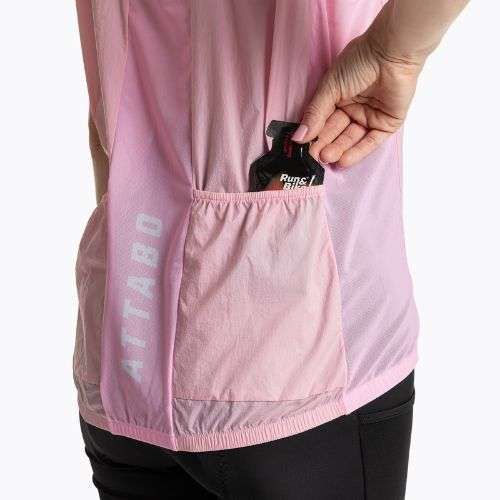 Dámska cyklistická vesta ATTABO Cahayo Vest Windproof pink