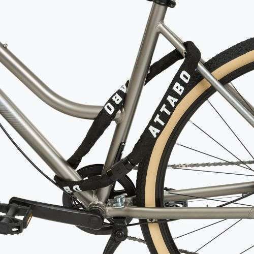 ATTABO C.100 zámok na bicykel 6 mm reťaz čierna