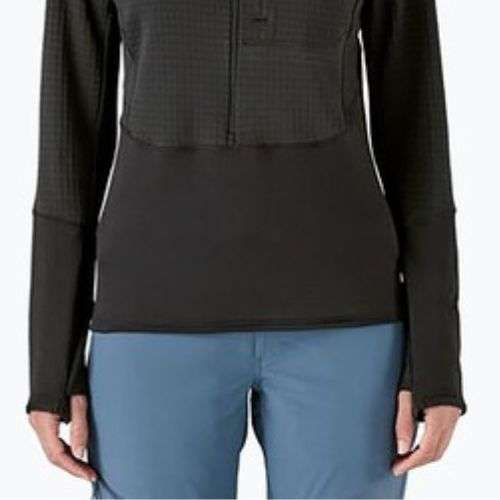 Dámska softshellová bunda Patagonia R1 Hybrid Pullover Hoody black