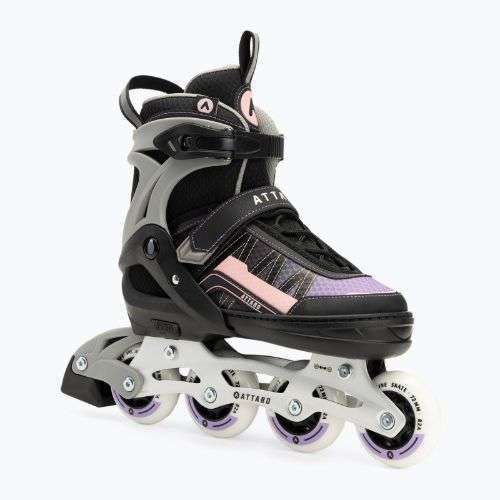 Detské kolieskové korčule nastaviteľné ATTABO Bladeroll black/violet