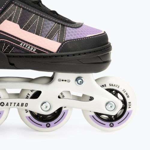Detské kolieskové korčule nastaviteľné ATTABO Bladeroll black/violet