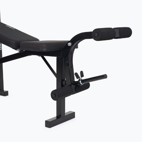 Posilňovacia lavica XTREXO BenchFit Lite so stojanom a činkou black