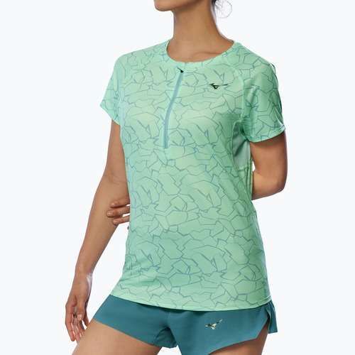 Dámske bežecké tričko Mizuno Graphic Trail Tee neo mint