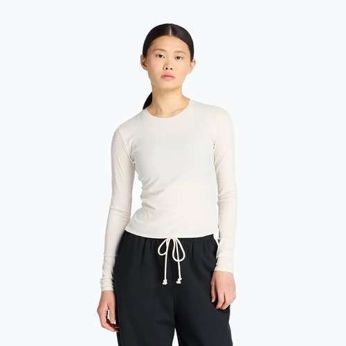 Dámske tričko longsleeve New Balance Micro-Rib white