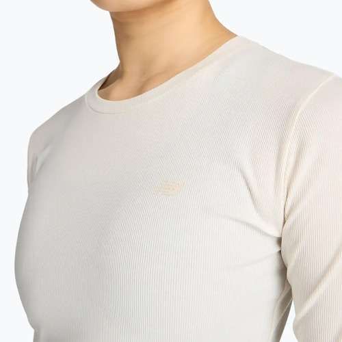 Dámske tričko longsleeve New Balance Micro-Rib white