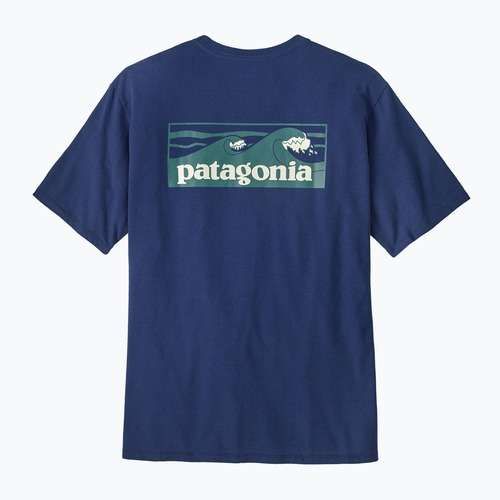 Pánske  tričko Patagonia Boardshort Logo Pocket Responsibili clement blue