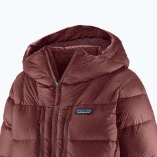 Dámska páperová bunda Patagonia Fitz Roy Down Hoody dark ruby w / sizzle red