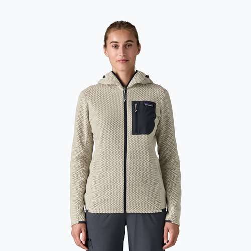 Dámska fleece mikina Patagonia R1 Air Full-Zip Hoody wool white