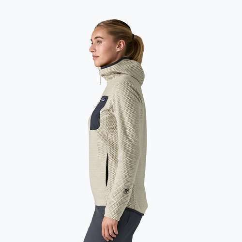 Dámska fleece mikina Patagonia R1 Air Full-Zip Hoody wool white