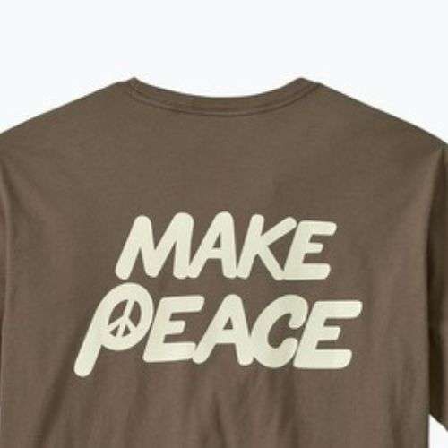 Pánske  tričko Patagonia Balance Organic peace seeds / marlow brown