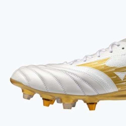 Futbalové kopačky Mizuno Morelia Neo IV Beta Elite Mix white/mp gold/cool gray 3c