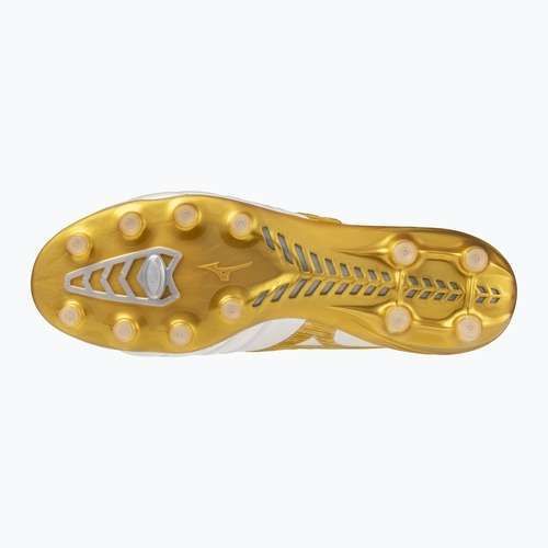 Kopačky Mizuno Morelia Neo IV Beta Japan FG white/mp gold/cool gray 3c