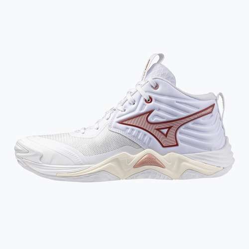 Dámske volejbalové topánky  Mizuno Wave Momentum Elite Mid white/rose elegance/lava falls