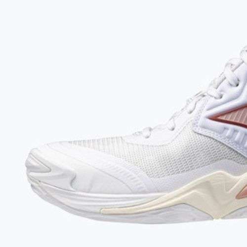 Dámske volejbalové topánky  Mizuno Wave Momentum Elite Mid white/rose elegance/lava falls