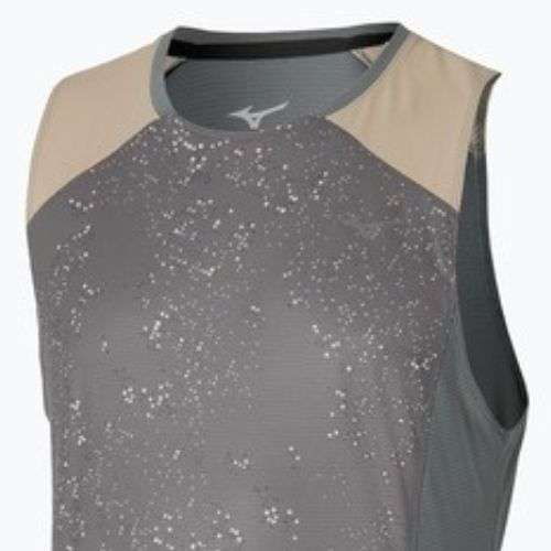 Pánske bežecké tričko  Mizuno Active DryAeroFlow Graphic Tank Top lava smoke