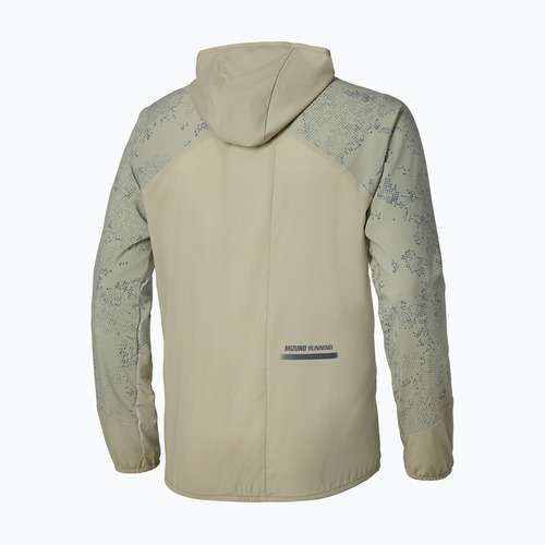 Pánska bežecká bunda Mizuno Active Alpha Hooded elm