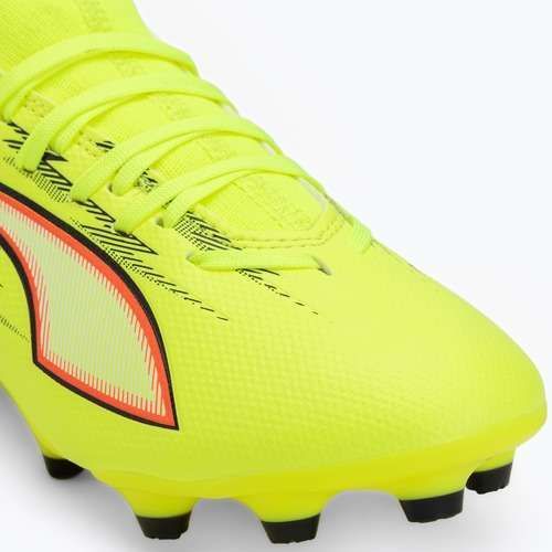 Detské futbalové kopačky PUMA Ultra 6 Match FG/AG Jr yellow alert/puma black/glowing red/lime squeeze