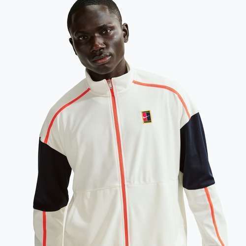 Pánska tenisová mikina Nike Court Heritage sail/turf orange